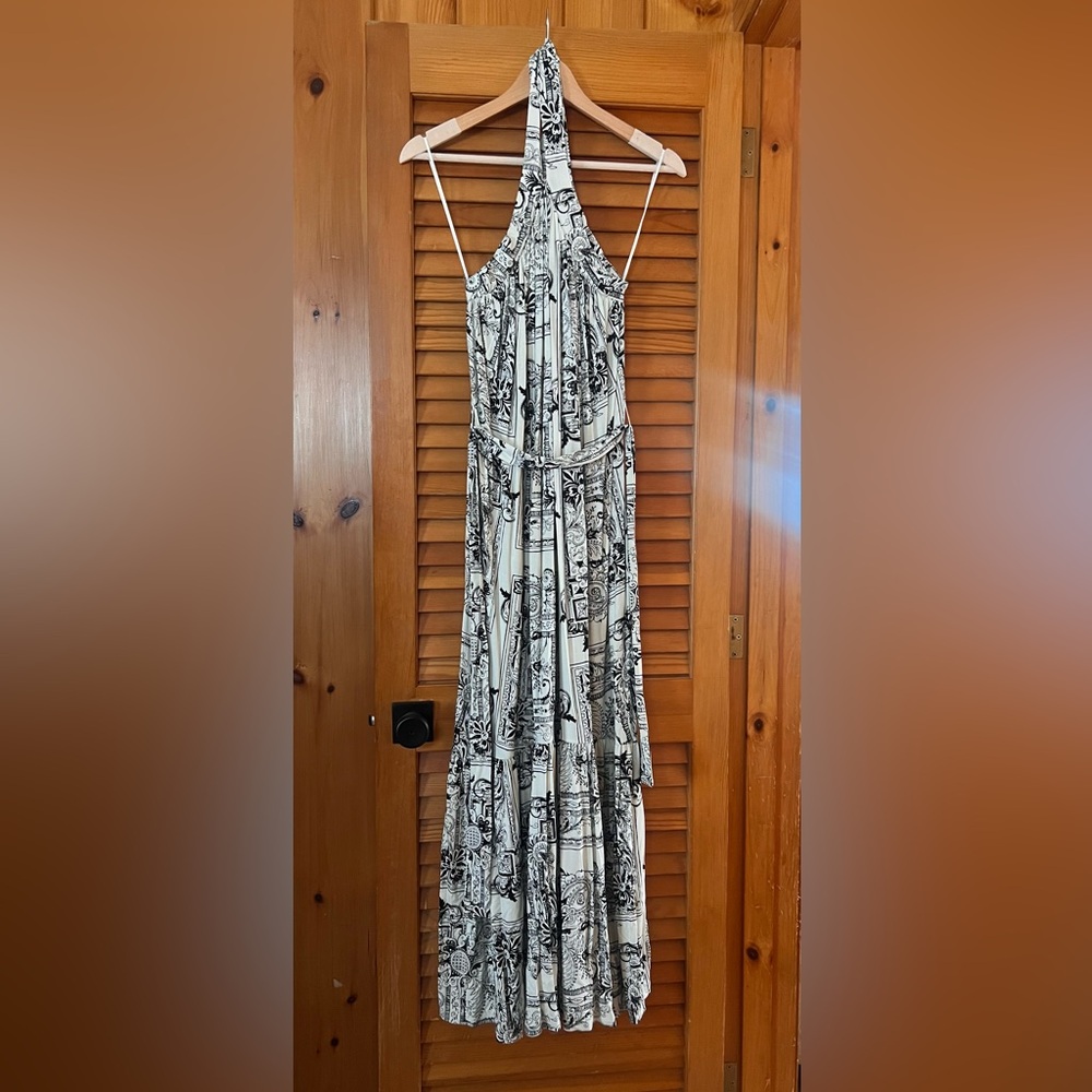 Express Monochrome Floral Dress